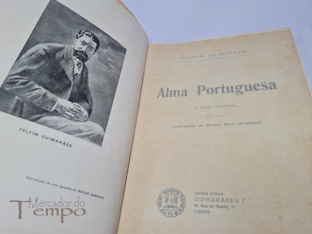 Alma Portuguesa Livro de Versos de Delfim Guimarães, 1927, autografado