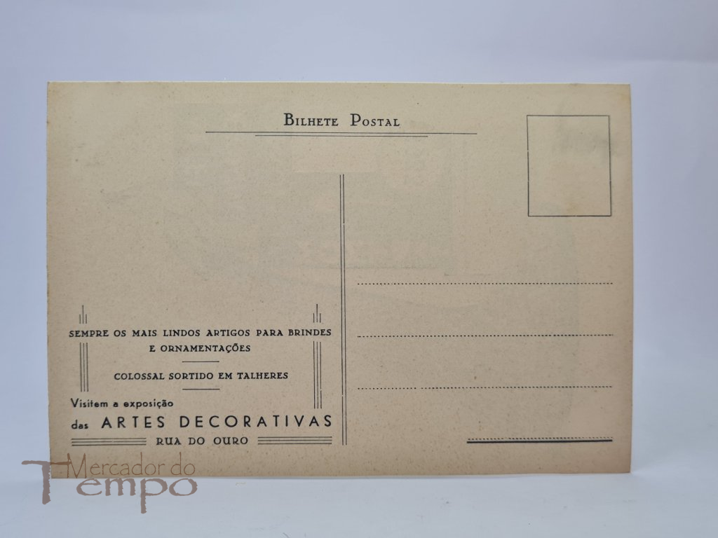 Postal Publicitário de Concurso de Montras, 1933