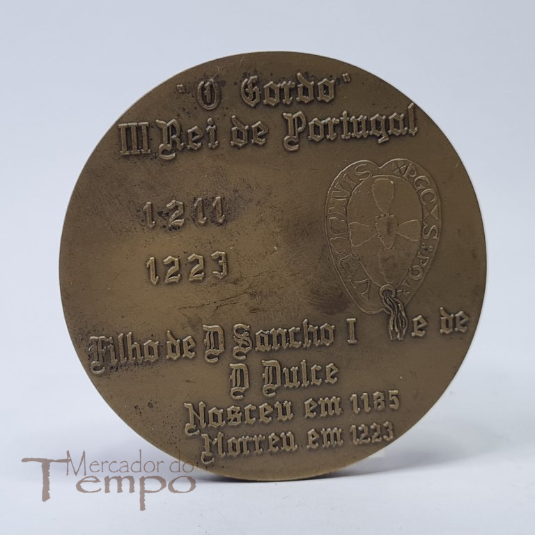 Medalha em bronze D.Afonso II - 3º Rei de Portugal