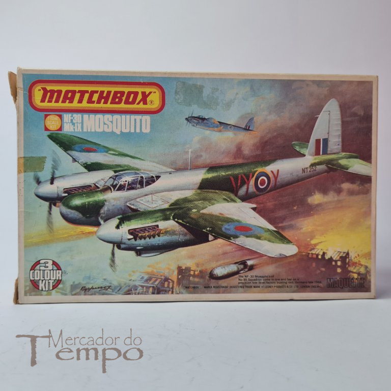 Kit vintage 1/72 Avião Matchbox PK-116 Mosquito NF-30 MK-IX