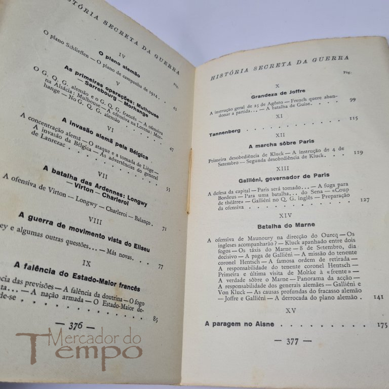 4 Volumes - História Secreta da Guerra, Adolfo Coelho, 1936