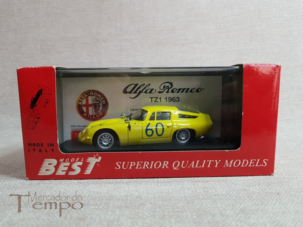 Miniatura 1/43 Best Model Alfa Romeo Targa Florio TZ1 de 1963