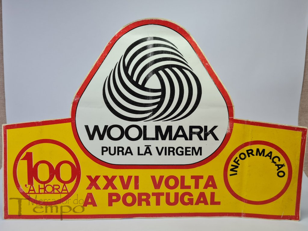 Placa/Autocolante da XXVI volta a Portugal  clube 100 À Hora