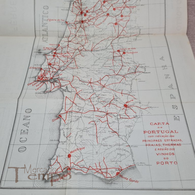 Carta de Portugal Região dos Vinhos do Porto