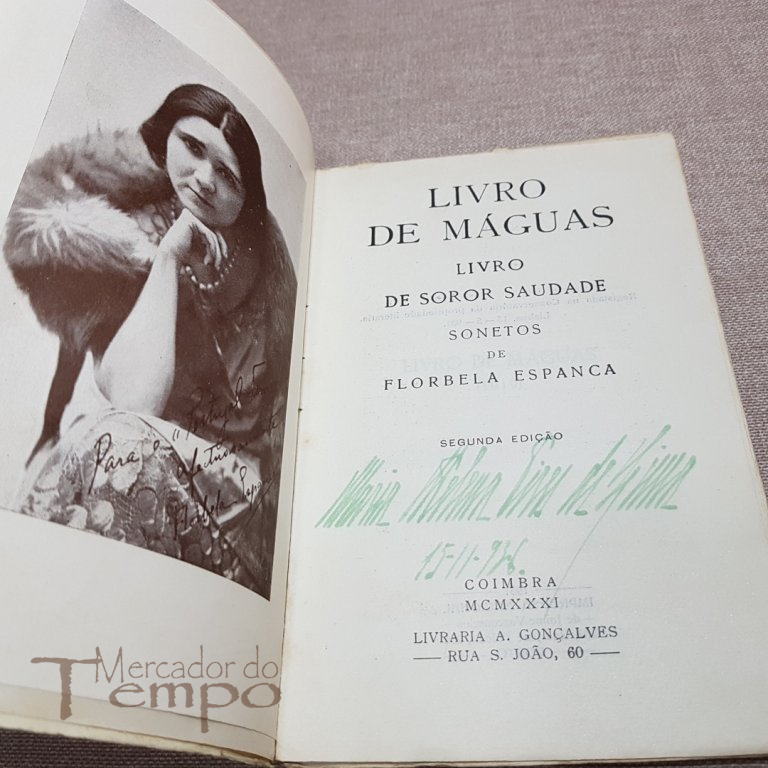 Sonetos de Florbela Espanca - Livro de Máguas Sóror Saudade - 2ª edição de 1931