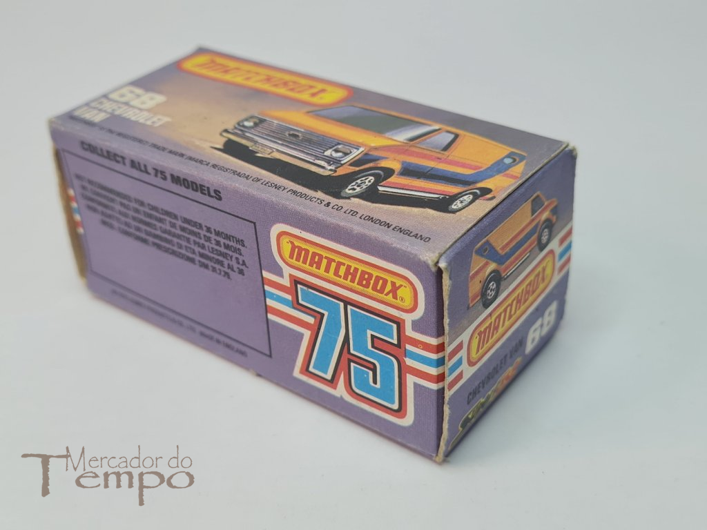 Miniatura Matchbox Chevrolet Van #68 caixa original