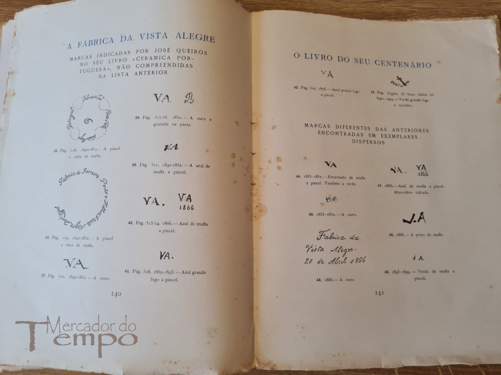 3 livros Centenário Fábrica da Vista Alegre (1824-1924) Ed.Esp.200 ex.