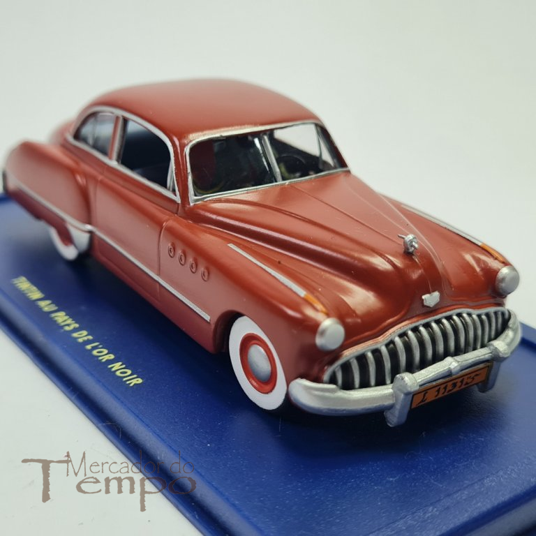 Miniatura 1/43 Tintin, Buick Sedan Tintin au pays de l'or noir, edições Atlas