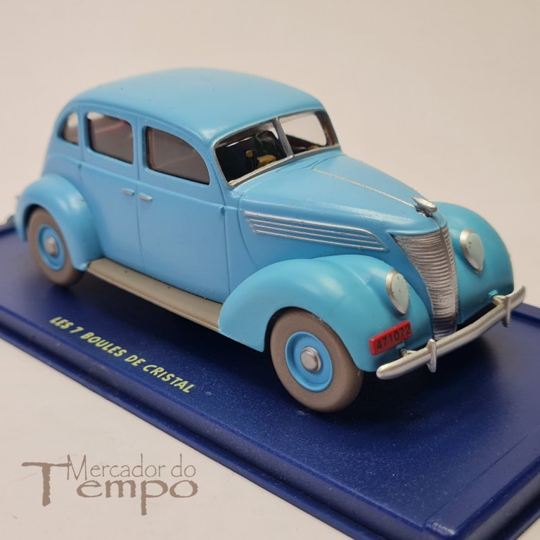 Miniatura 1/43 Tintin, Ford V8 Les 7 Boules de Cristal, edições Atlas