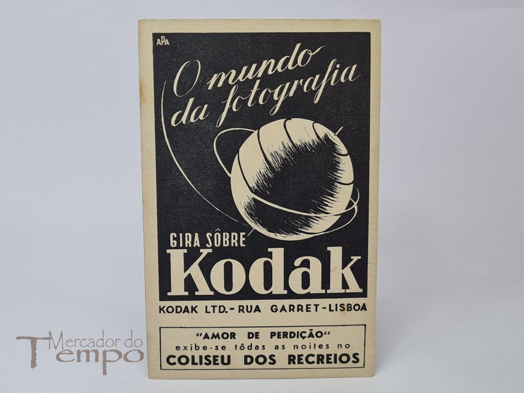 Postal Publicitário do filme “Amor de Perdição” com Publicidade à Kodak. 