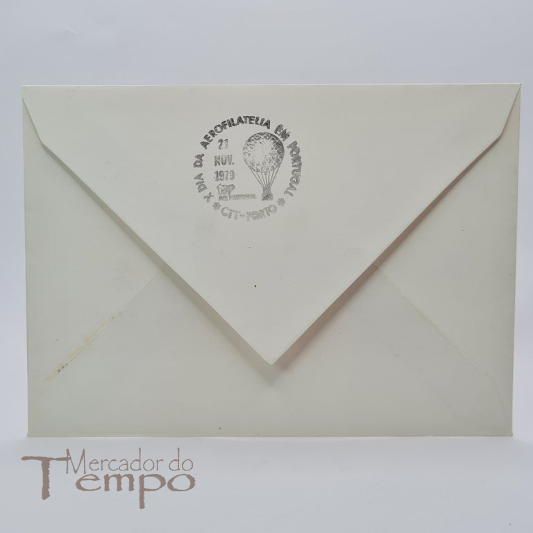 Postal 10º Dia Aerofilia, TAP, 1903 Ascensão do Balão Lusitano, 1979