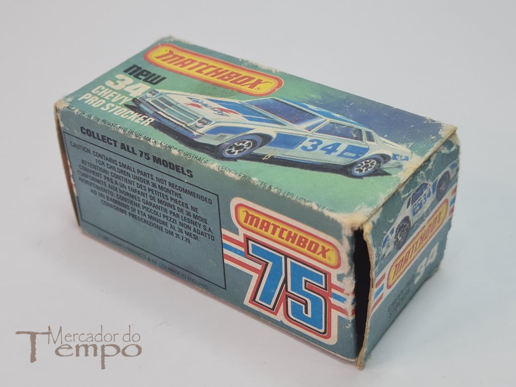 Miniatura Matchbox Chevy Pro Stocker #34 caixa original