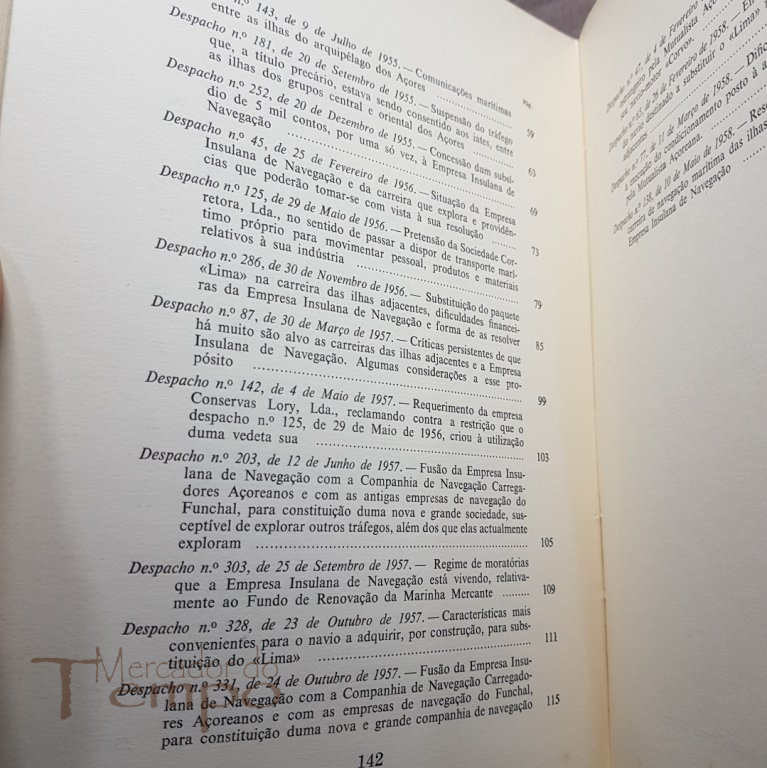 A Navegação para as Ilhas Adjacentes, 1958