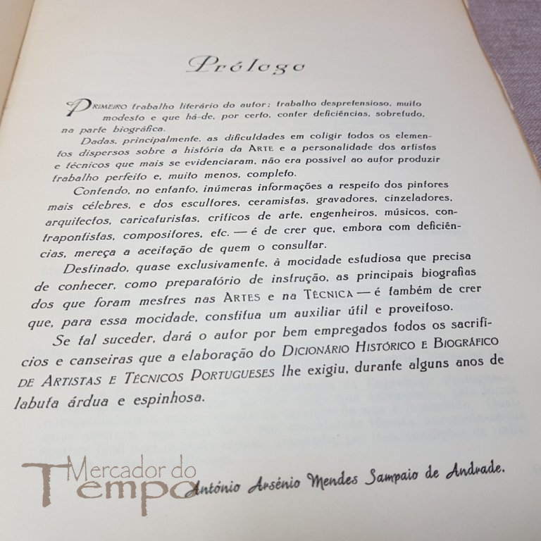 Dicionário Hist. Biográfico Artistas e técnicos Portugueses, 1959