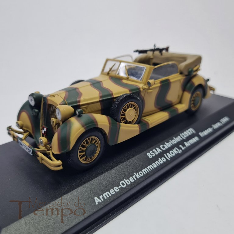 Miniatura 1/43 Militar 853A Cabriolet, França 1944. edições Altaya