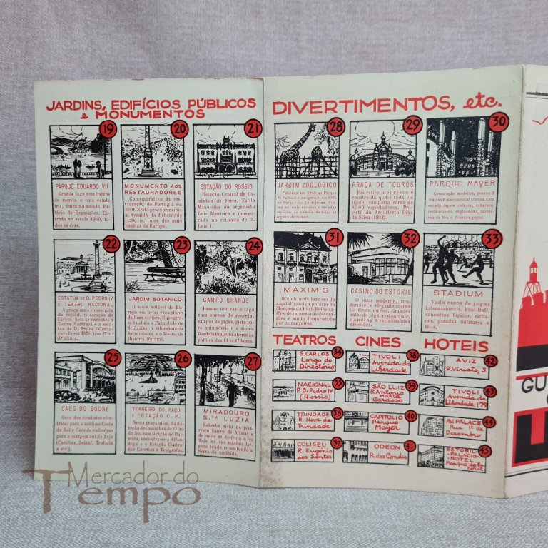 Brochura Propaganda Guia Gráfico de Lisboa anos 30/40