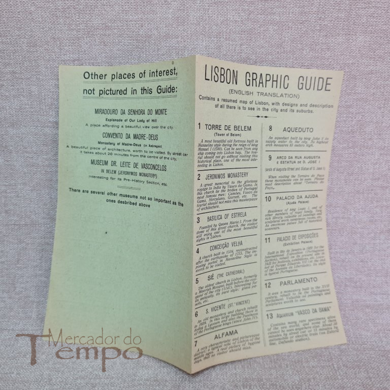 Brochura Propaganda Guia Gráfico de Lisboa anos 30/40