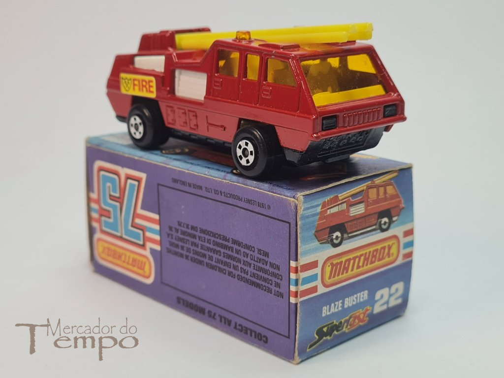 Miniatura Matchbox Blaze Buster #22 Bombeiros com caixa original