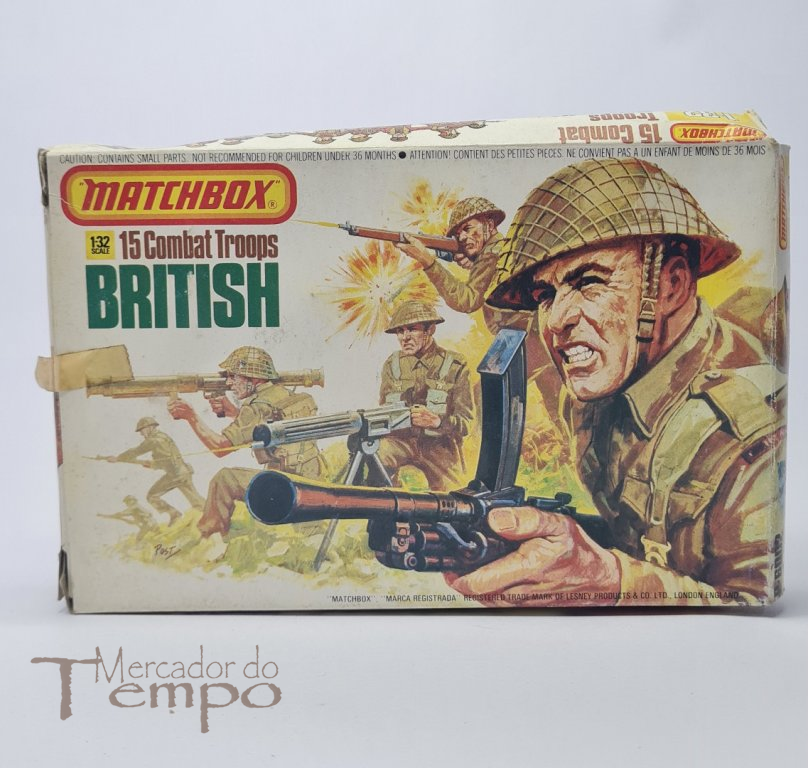 Matchbox 1/32 caixa completa com 15 British Combat Troops
