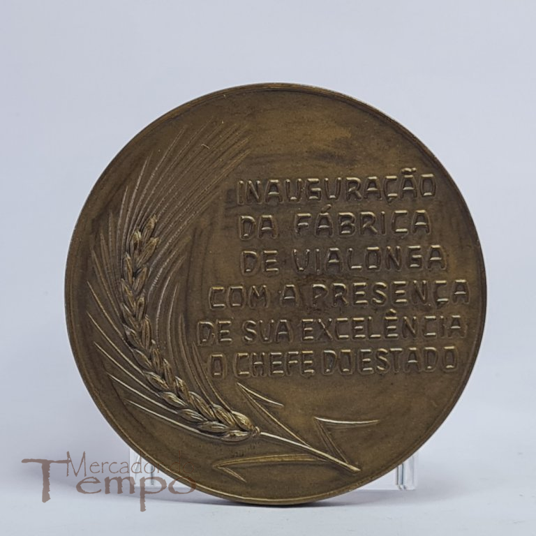 Medalha Bronze Inauguração Fábrica da Sociedade Central Cervejas 1968