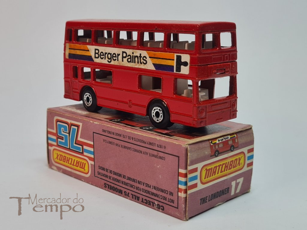 Miniatura Matchbox The Londoner #17, autocarro inglês 