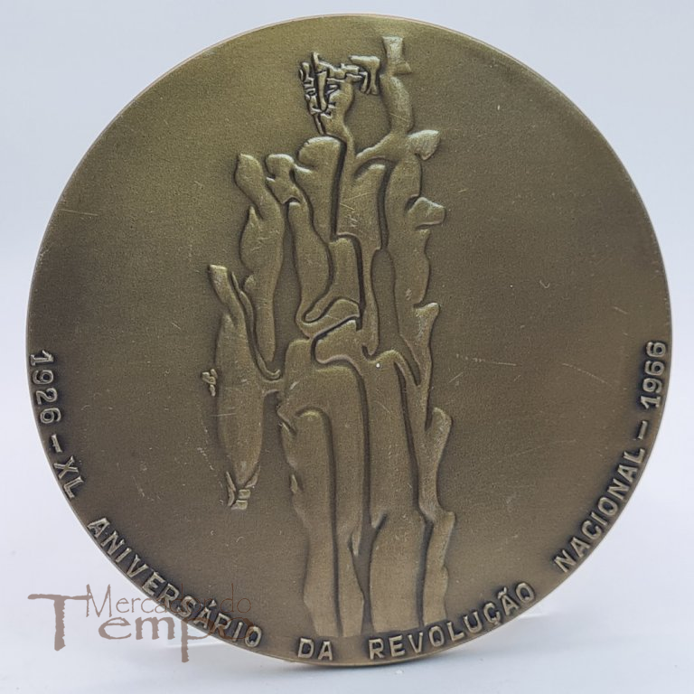 Medalha bronze Arte, XL Aniversário da Revolução Nacional, 1926-1966