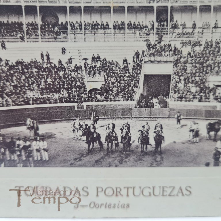 Postal Tauromáquico, Touradas Portuguezas – Cortezias, 1912