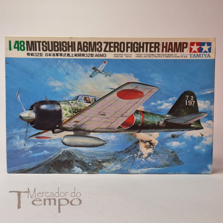 Kit 1/48 Avião Tamiya Mitsubishi A6M3 ZeroFighter