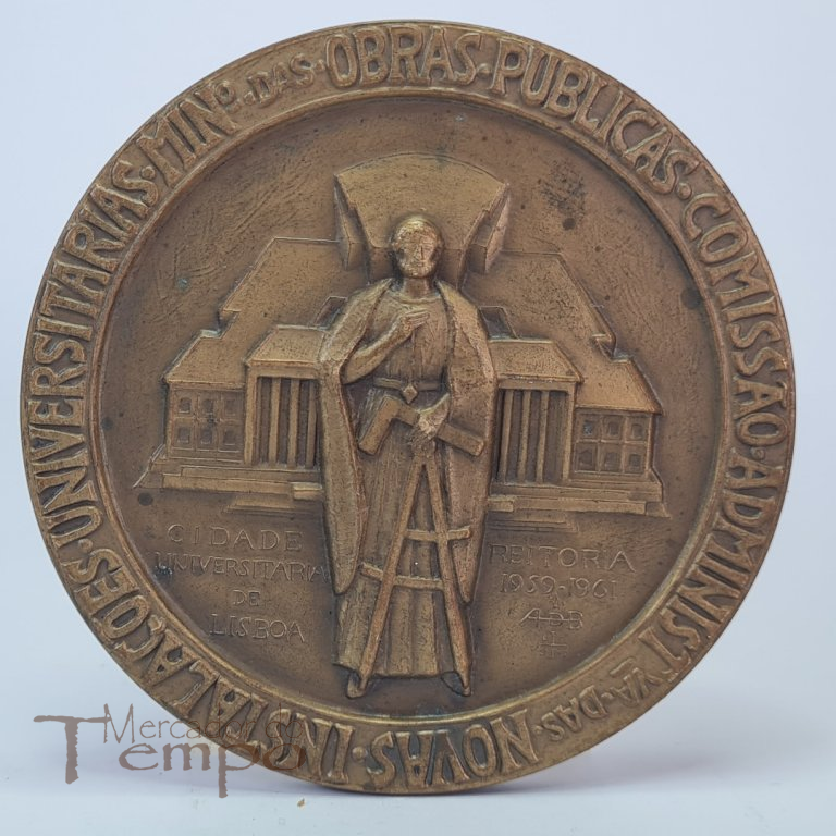 Medalha bronze Ministério das Obras Publicas, 1961 Álvaro de Brée
