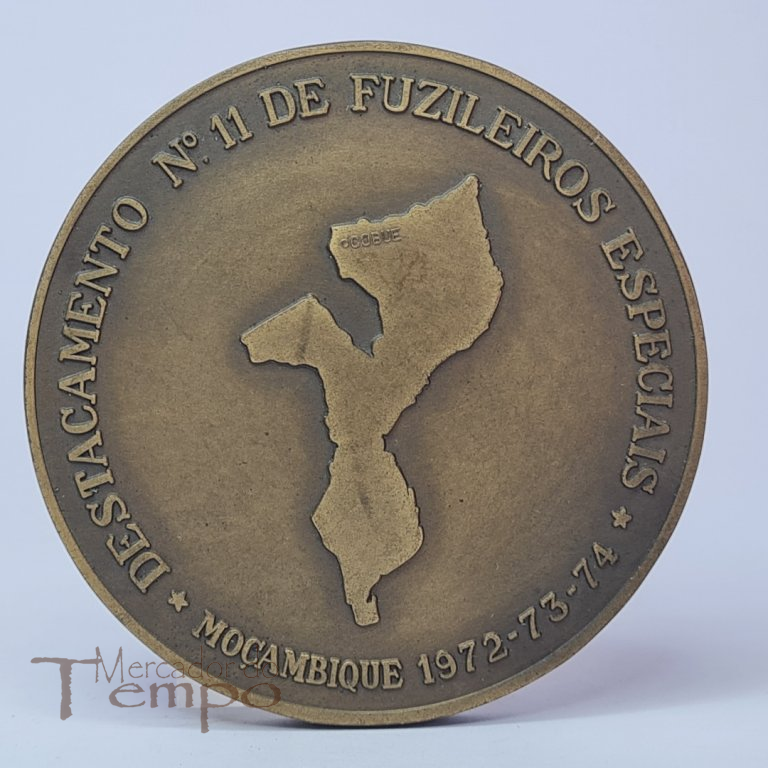 Medalha em bronze Destacamento nº11 de Fuzileiros Especiais, Moçambique 1972-73-74