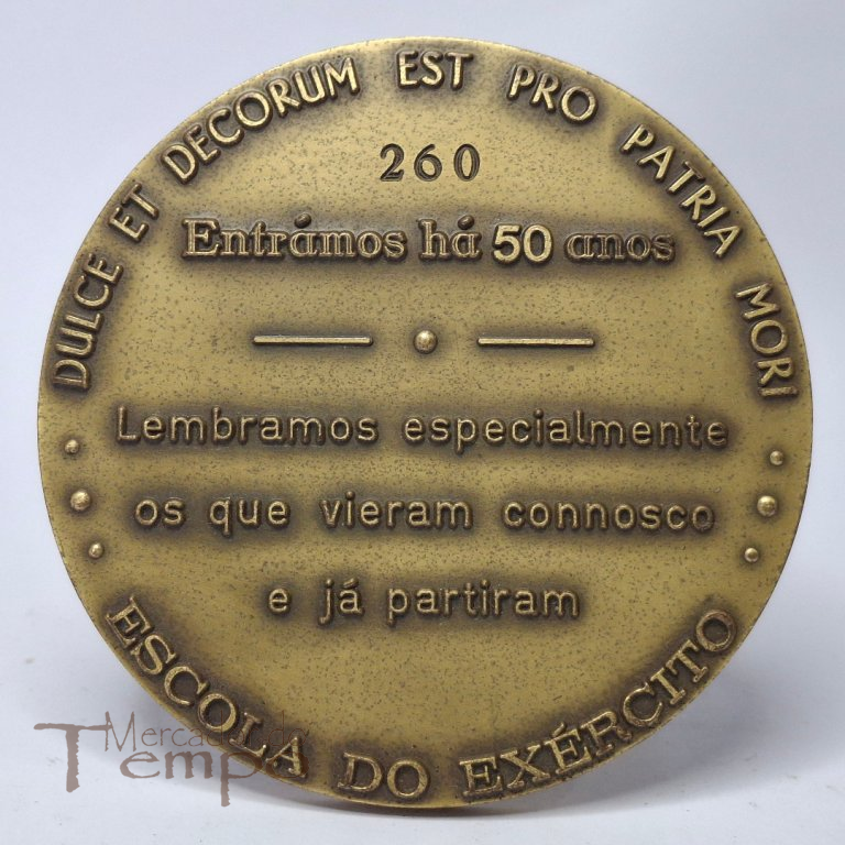 Medalha bronze 50 anos Turma 260 da Escola do Exército (1942-1992)