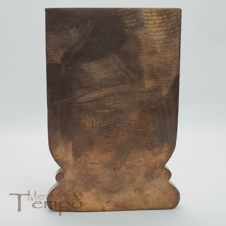 Mocidade Portuguesa grande Placa em bronze 1952