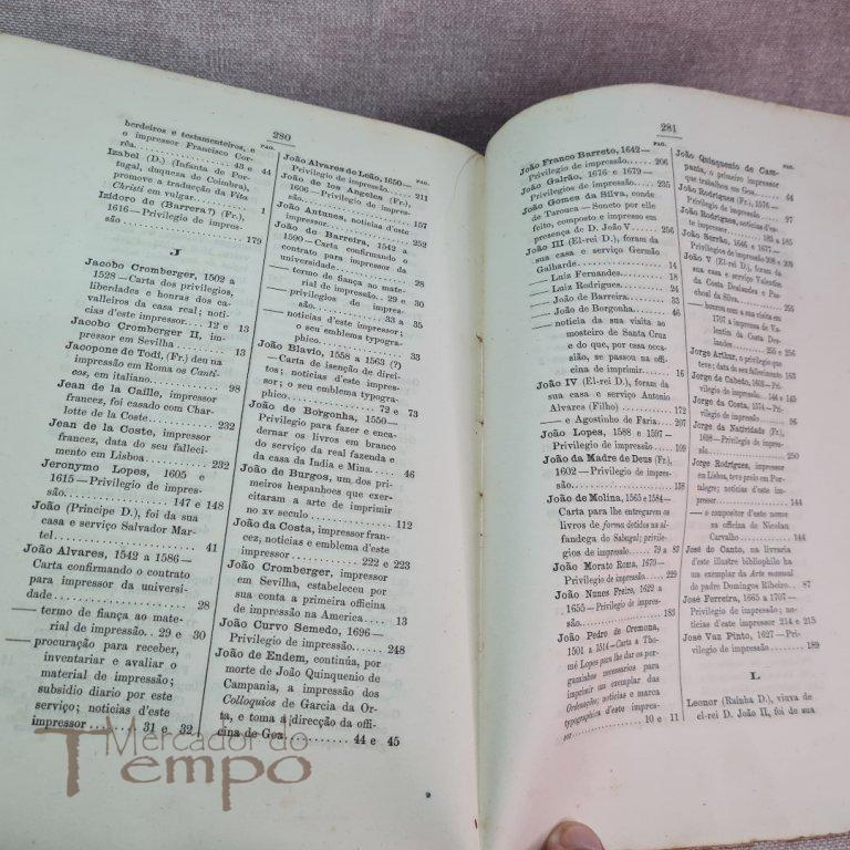 Documentos Historia Typographia Portugueza Sec.XVI e XVII - 1888