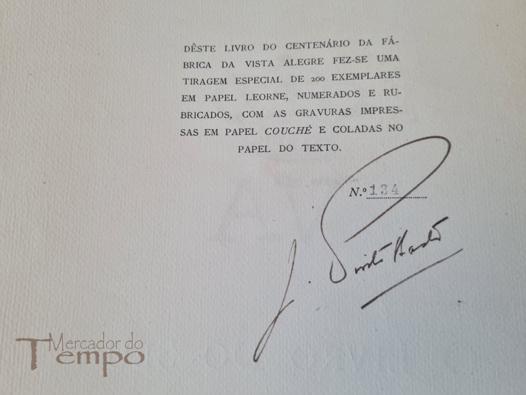 3 livros Centenário Fábrica da Vista Alegre (1824-1924) Ed.Esp.200 ex.