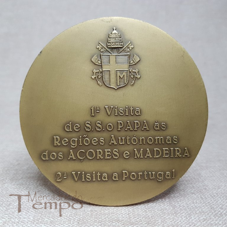 Medalha da visita do Papa João Paulo II a Portugal em 1991 