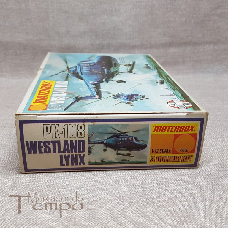 Kit 1/72 antigo Matchbox Helicóptero Westland Lynx