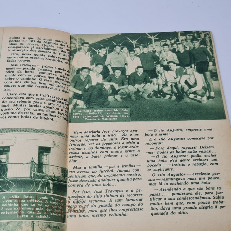 Colecção Idolos do Desporto n° 2, Travassos, 1956