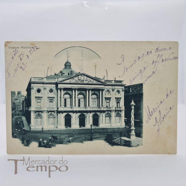 Postal Lisboa - Câmara Municipal de Lisboa, circulado 1902