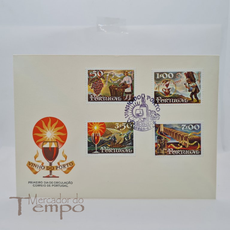 Conjunto de 5 Envelopes Primeiro dia da Madeira e Vinho do Porto