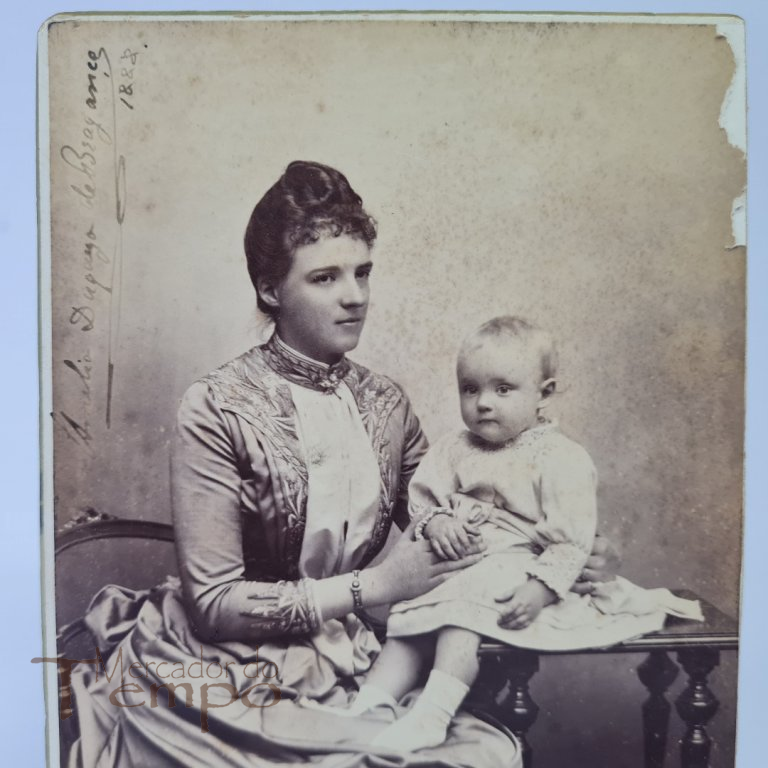 Foto A.Fillon/ D.Amélia Duq. Bragança e Principe Luis Filipe 1888