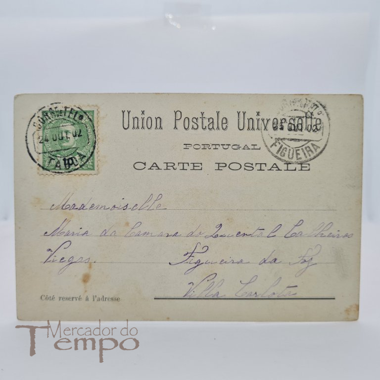 Postal Lisboa - Câmara Municipal de Lisboa, circulado 1902