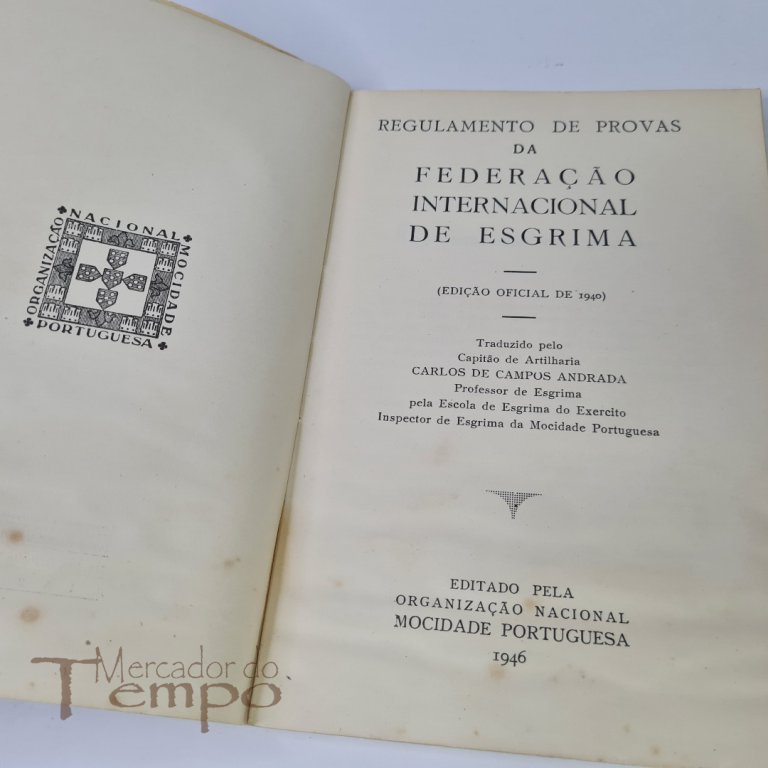 Mocidade Portuguesa, Regulamento de provas Fed. Int. de Esgrima, 1946