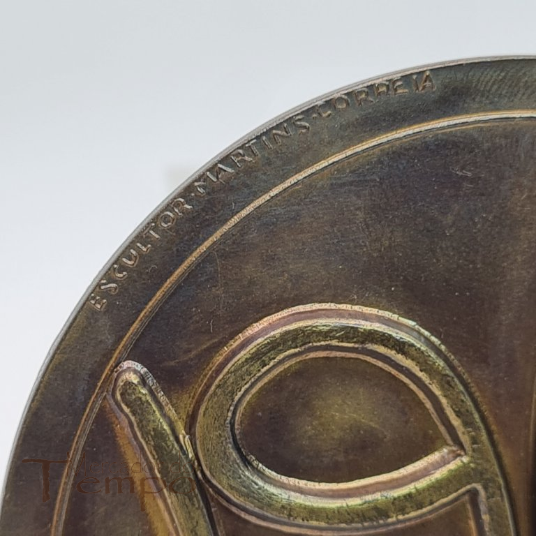 Medalha em bronze, Arte, Teatro Maria Matos, 1969, Martins Correia