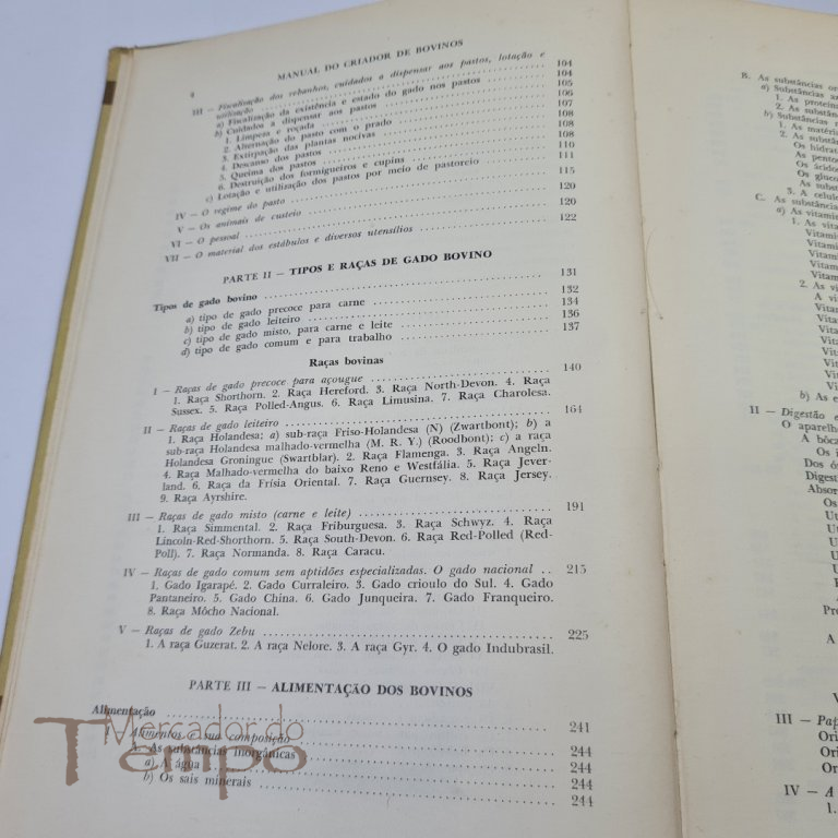Manual do Criador de Bovinos, Nicolau Athanassof, 1953