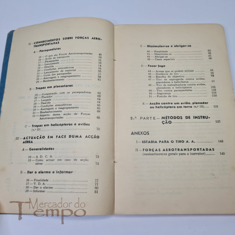 Instrução de defesa contra aviões e forças aerotransportadas, 1950.
