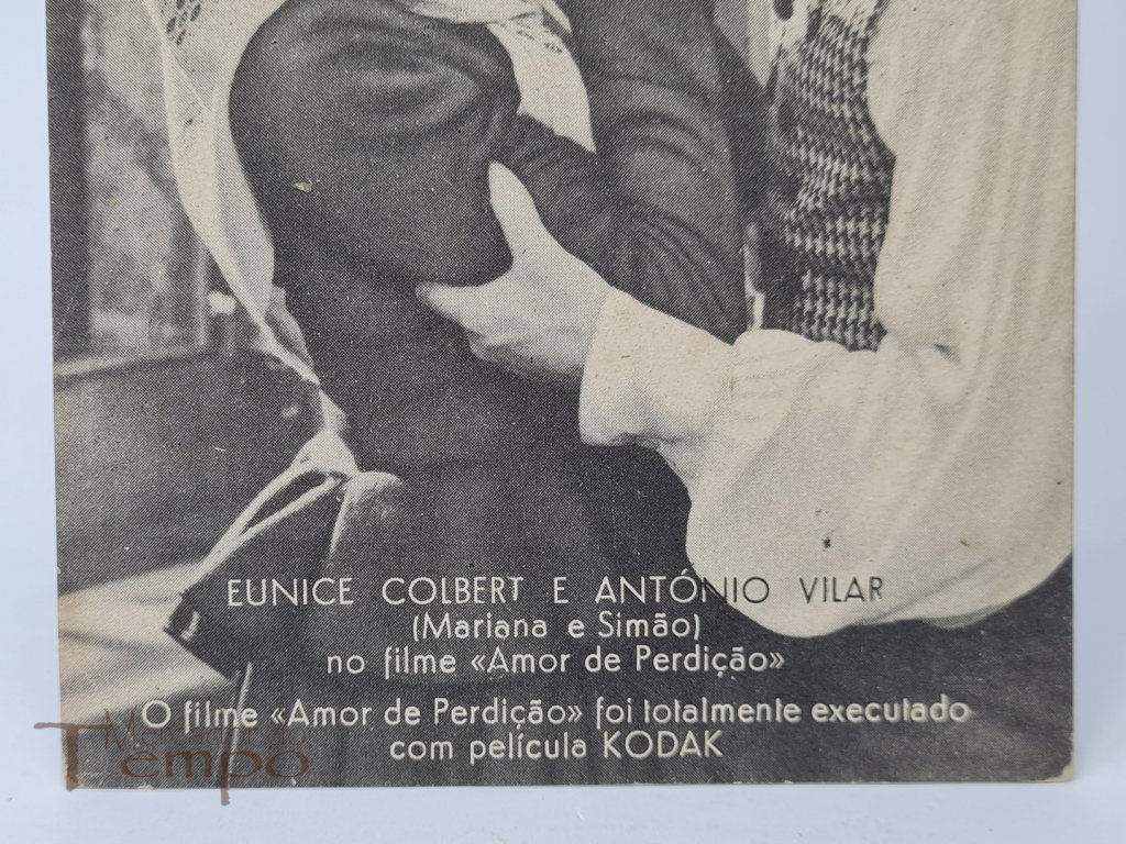 Postal Publicitário do filme “Amor de Perdição” com Publicidade à Kodak. 