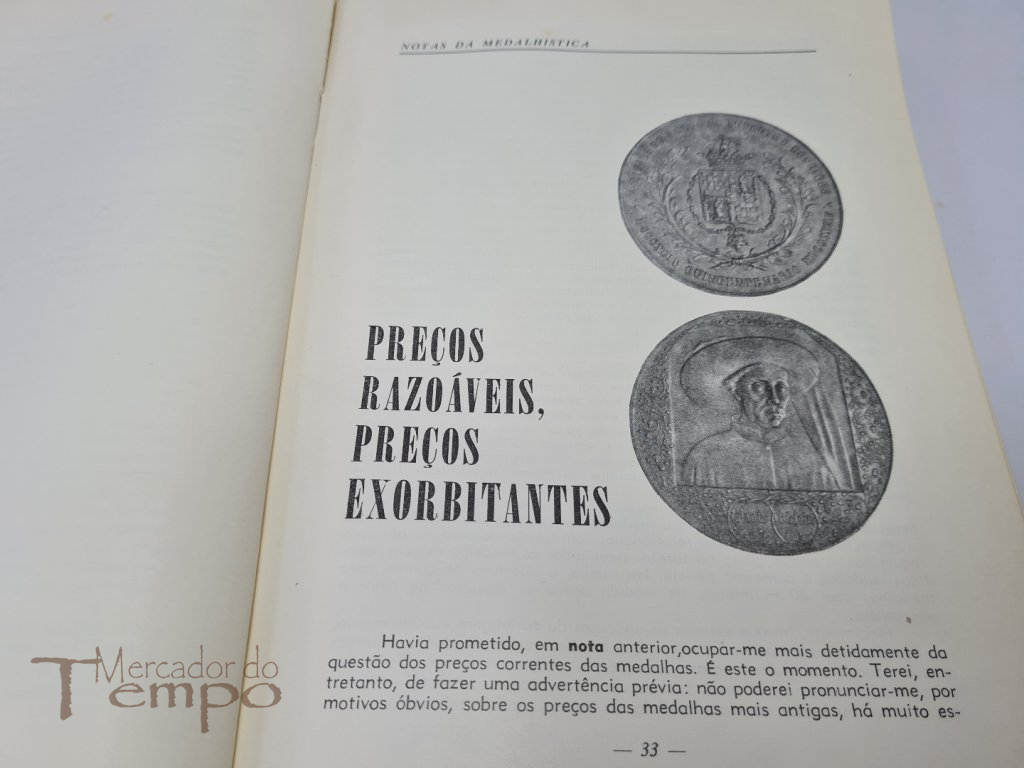 Notas da Medalhistica, A.Marques Pinto, 1971