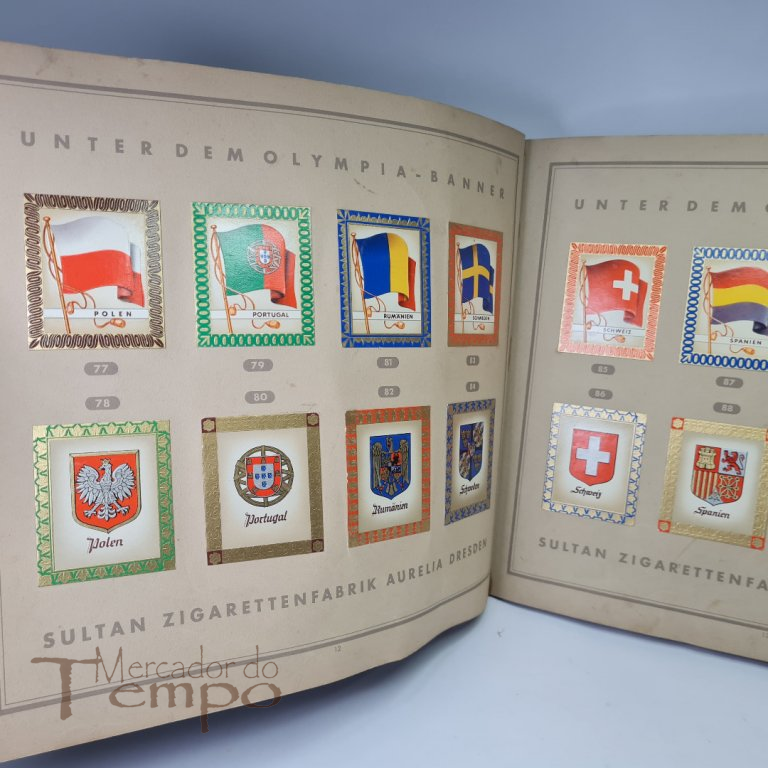 Invulgar Caderneta de cromos dos Jogos Olimpicos de 1936