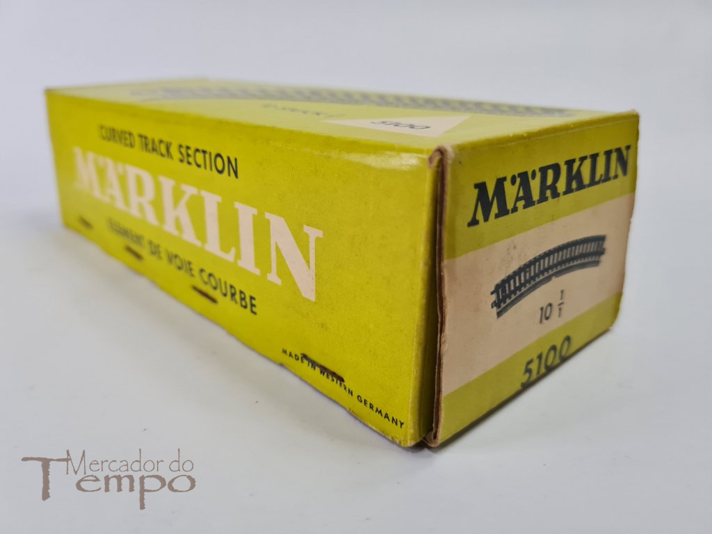 Combois Marklin - caixa antiga com linhas curvas metal Ref. 5100